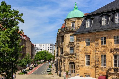 Bayreuth, Almanya - Mai, 2016 yaklaşık: Bavyera kasaba Bayreuth, yaz. Bayreuth, Almanya