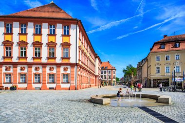 Bayreuth, Almanya - Mai, 2016 yaklaşık: Bavyera kasaba Bayreuth, yaz. Bayreuth, Almanya