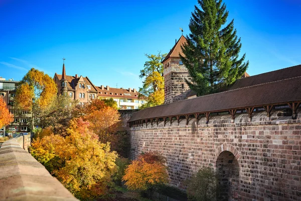 Muro Maxtormauer Nella Città Norimberga Germania — Foto Stock