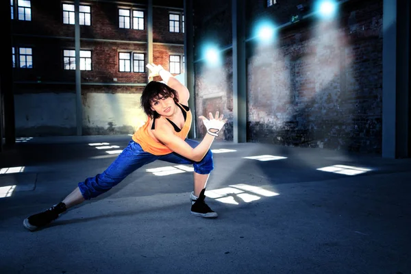 Mujer Vestido Deportivo Bailando Zumba Aeróbic — Foto de Stock