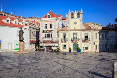 Cascais, Portekiz - Ekim, 2016 yaklaşık: Cascais sokakları town, Cascais, Portekiz
