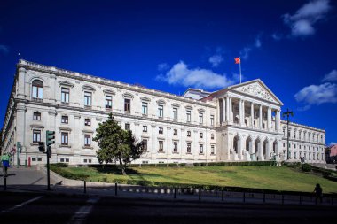 Lisbon, Portekiz - Ekim, 2016 yaklaşık: Assemblea da Repblica şehrin Lizbon, Portekiz.