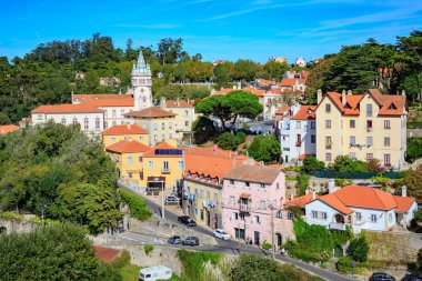 Sintra, Portekiz - Ekim, 2016 yaklaşık: Sokakları ve Gösterim Sintra, Portekiz