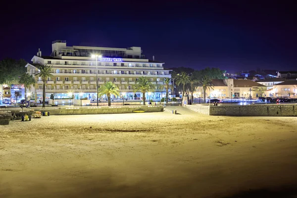 Cascais Portogallo Circa Ottobre 2016 Passeggiata Cascais Notte Cascais Portogallo — Foto Stock