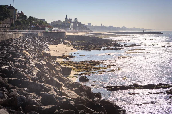 Cascais Portekiz Circa Oktober 2016 Praia Yapmak Tamariz Beach Estoril — Stok fotoğraf