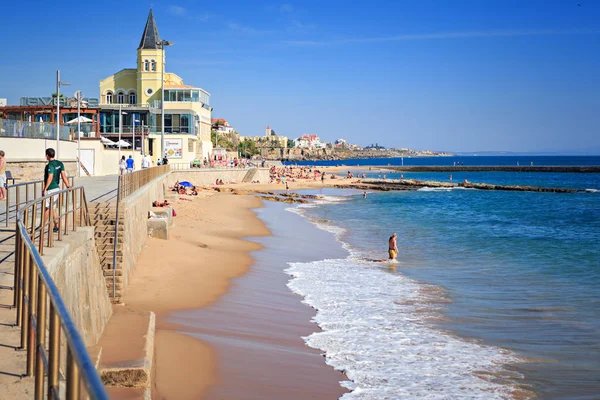 Estoril Portugalsko Cca Října 2016 Praia Pláž Tamariz Estorilu Cascais — Stock fotografie