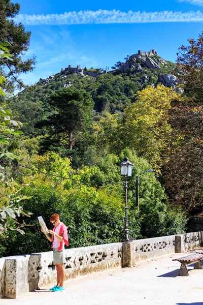 Sintra Portugalia Około Października 2016 Roku Quinta Regaleira Rezydencja Widokiem — Zdjęcie stockowe