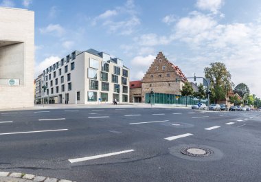 Schweinfurt, Almanya - yaklaşık Ağustos, 2018: Schweinfurt Almanya'da townscape