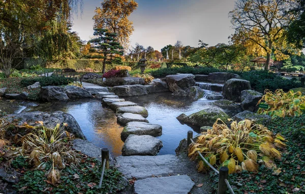 Jardim Japonês Jardim Europeu Augsburg Alemanha — Fotografia de Stock