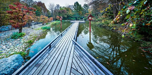 Munich Bavaria Alemania Circa Octubre 2018 Jardín Japonés Westpark Garden —  Fotos de Stock