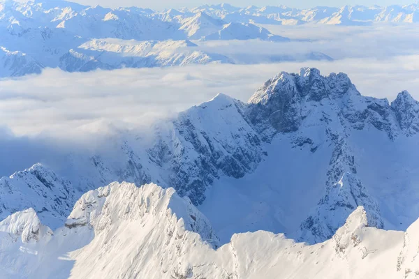 Área Esqui Zugspitze Alpes Perto Garmisch Alemanha Europa — Fotografia de Stock