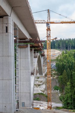 yeni buz demiryolu hattı ve Tünel inşaatı. Bölüm ebensfeld-erfurt dunkeltalbruecke tünel rehberg içinde thuringia, Almanya.