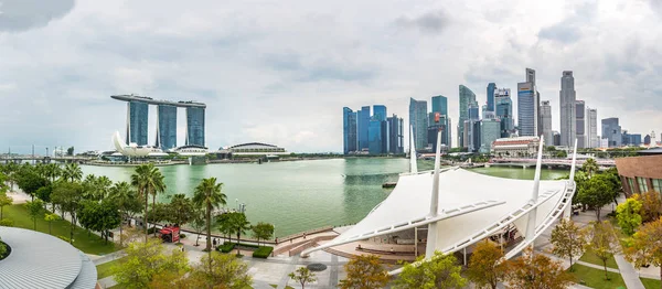 Singapur Singapur Circa Septiembre 2017 Skyline Singapore City Por Marina — Foto de Stock