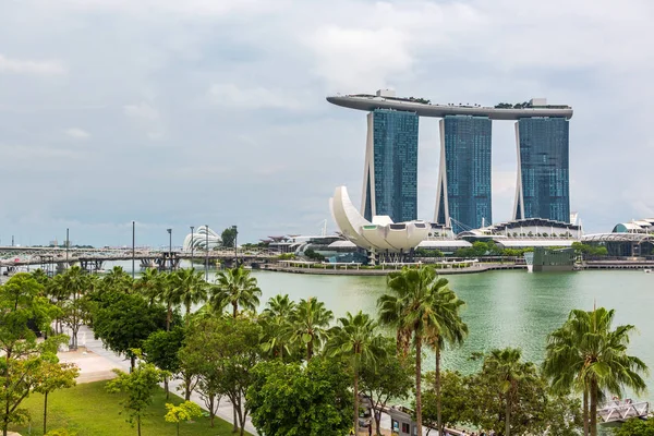 Singapore Singapore Circa September 2017 Skyline Singapore Staden Vid Marina — Stockfoto