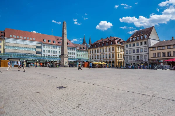 Wuerzburg Alemania Circa Agosto 2018 Marktplatz Wuerzburg Alemania — Foto de Stock