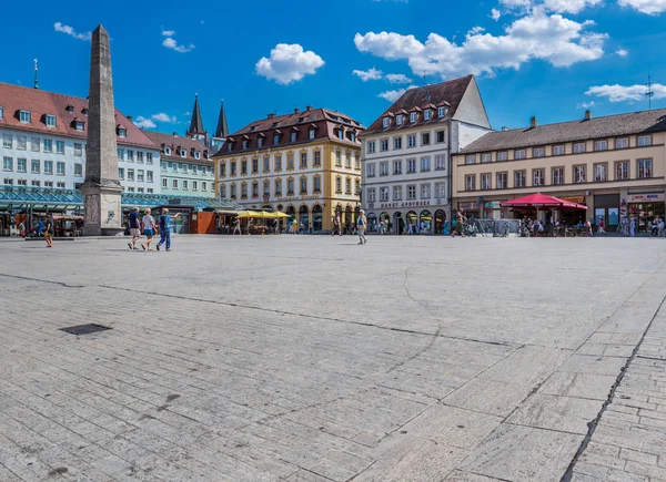 Wuerzburg Almanya Yaklaşık Ağustos 2018 Almanya Wuerzburg Marktplatz — Stok fotoğraf