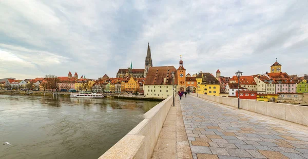 Regensburg Bavaria Alemania Circa Diciembre 2018 Paisaje Urbano Ciudad Ratisbona — Foto de Stock