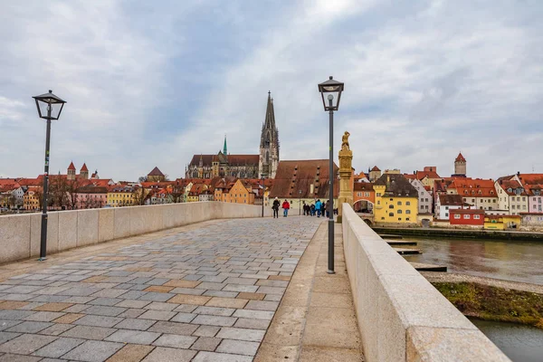 Regensburg Bavaria Alemania Circa Diciembre 2018 Paisaje Urbano Ciudad Ratisbona —  Fotos de Stock