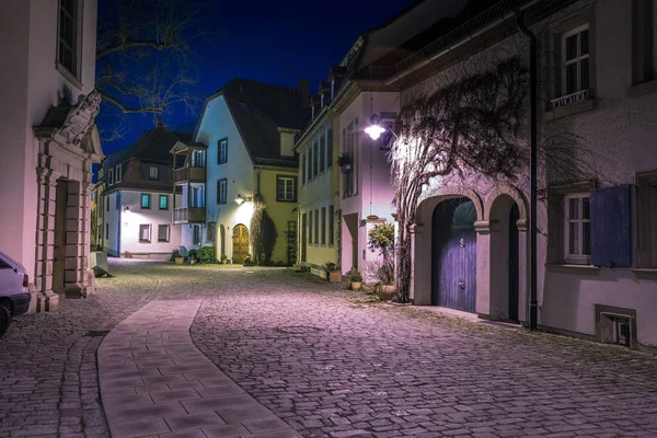 Calles nocturnas de Schweinfurt — Foto de Stock
