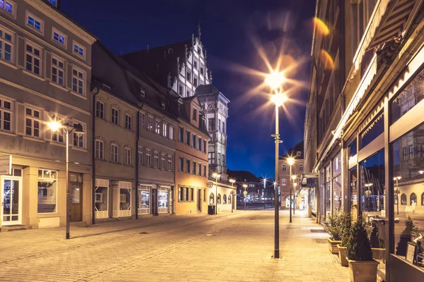 Sreets de noche de Schweinfurt —  Fotos de Stock