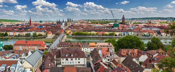 Uitzicht op stad Würzburg — Stockfoto