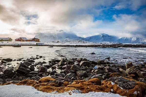 Barents hav nära Ramberg — Stockfoto