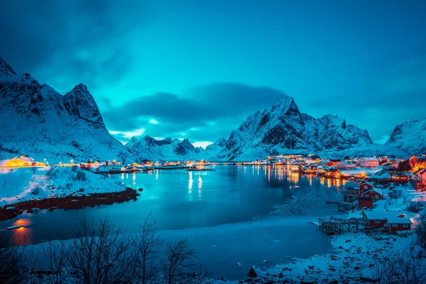 Reine aldeia em Lofoten Islands — Fotografia de Stock