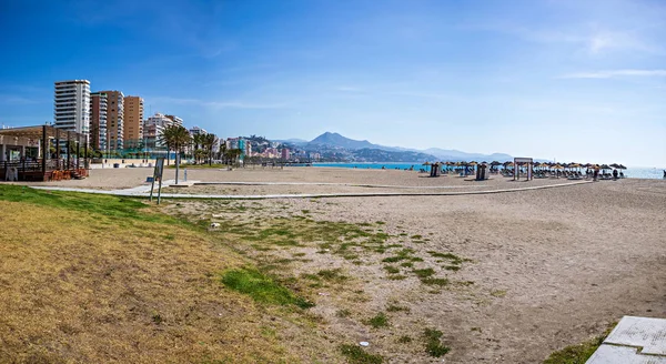 Miasto Malaga na wybrzeżu Costa del Sol — Zdjęcie stockowe