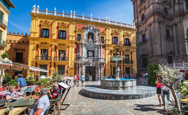 Plaza del Obispo de Málaga — Foto de Stock