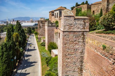 Costa del Sol üzerinde Malaga şehir 