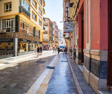 Costa del Sol üzerinde Malaga şehir 
