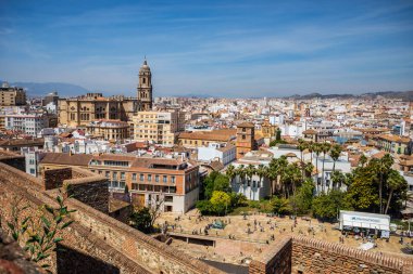 Costa del Sol üzerinde Malaga şehir 