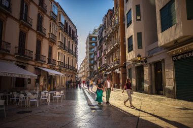 Costa del Sol üzerinde Malaga şehir 