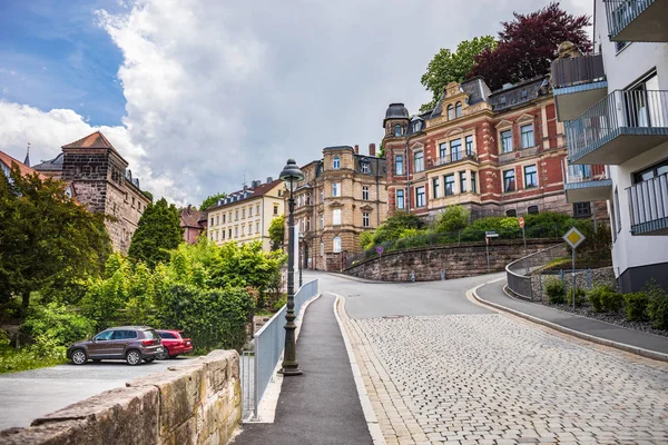 Cityscape of Kulmbach town in Bavaria — Stok Foto