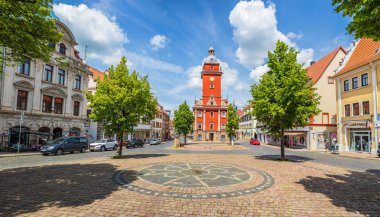 Thuringia 'da Gotha 'nın townscape