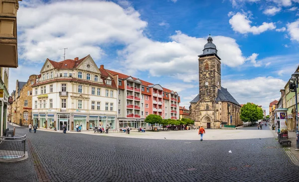 Margarethenkirche ve Neumarkt Gotha içinde — Stok fotoğraf
