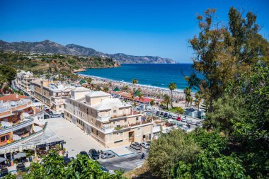 Endülüs Costa del Sol üzerinde Nerja kasaba