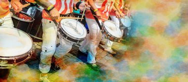 Scenes of Samba festival clipart