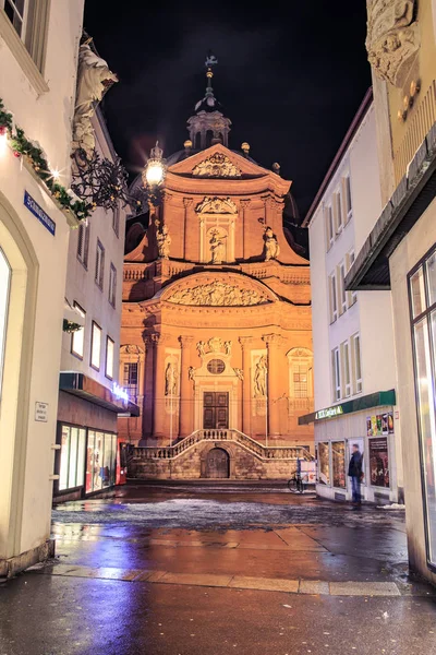 Würzburg v noci — Stock fotografie