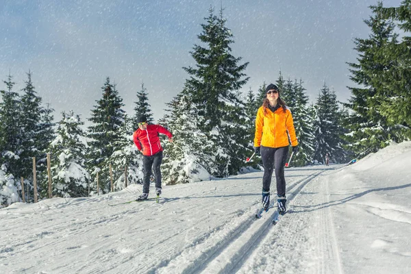 Běh na lyžích — Stock fotografie