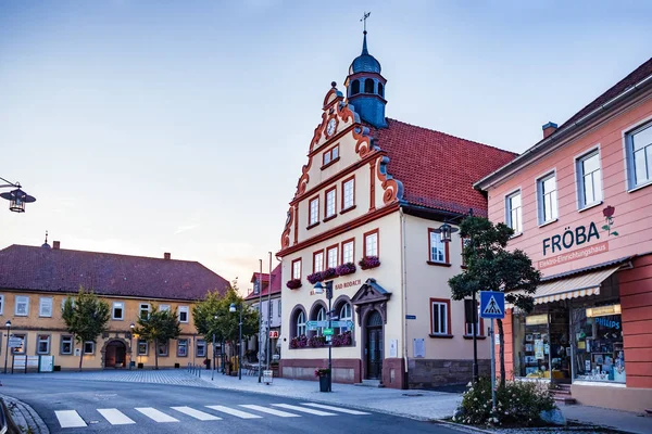 Marktplatz e prefeitura de Bad Rodach — Fotografia de Stock