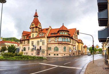 Thüringen'deki Jena Şehir Manzarası