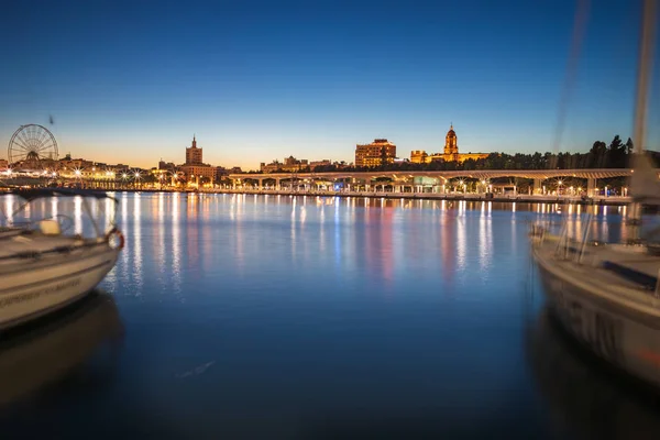 Ciudad de Málaga en la Costa del Sol — Foto de Stock