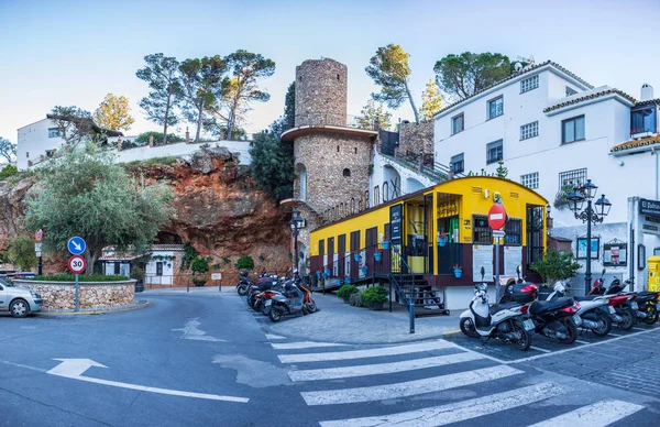 Paisagem urbana de Mijas na Andaluzia — Fotografia de Stock