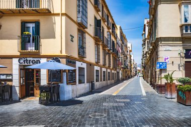 Costa del Sol üzerinde Malaga şehir 