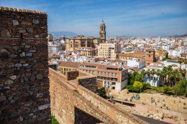 Costa del Sol üzerinde Malaga şehir 