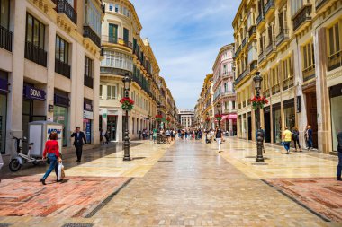 Costa del Sol üzerinde Malaga şehir 