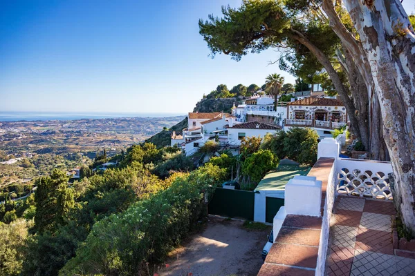 Paisagem urbana de Mijas na Andaluzia — Fotografia de Stock