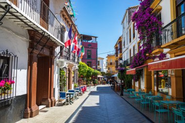 Costa del Sol üzerinde Marbella Townscape