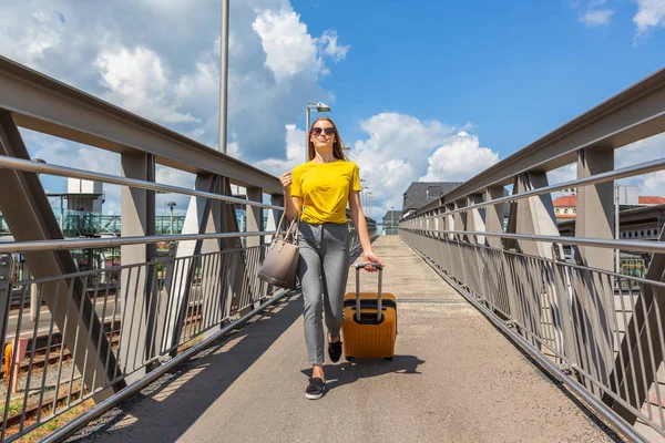 At bus and rail station — Stock Photo, Image